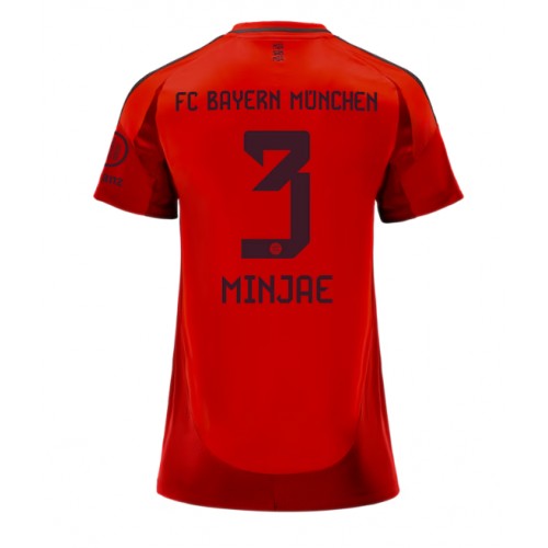 Fotballdrakt Dame Bayern Munich Kim Min-jae #3 Hjemmedrakt 2024-25 Kortermet